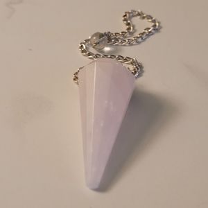 New! Rose Quartz Pendulum
